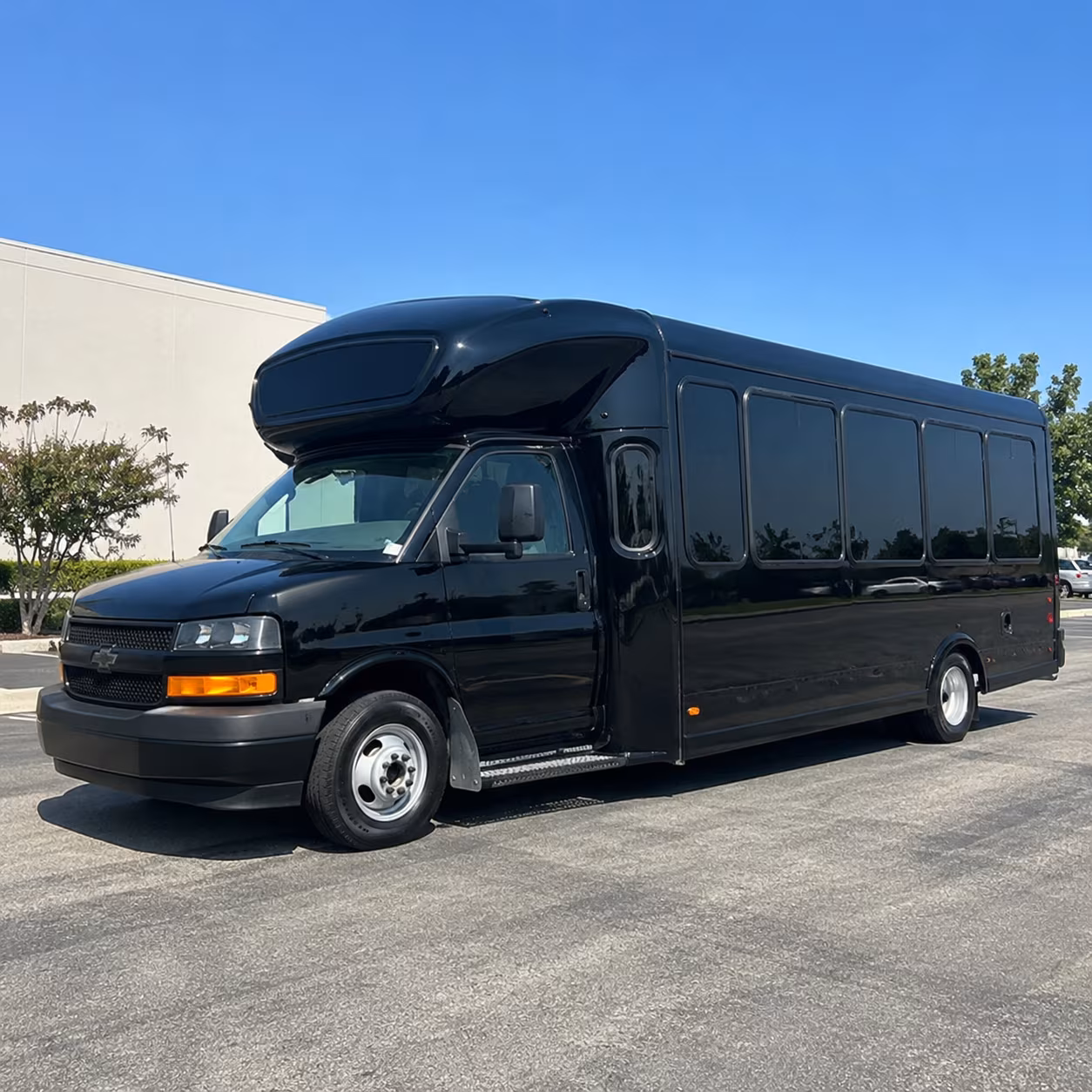 black and white party buses for prom night in parma ohio