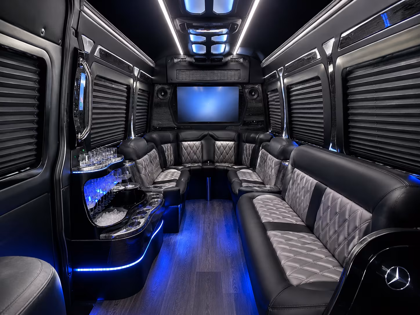 parma corporate event transportation onboard seating