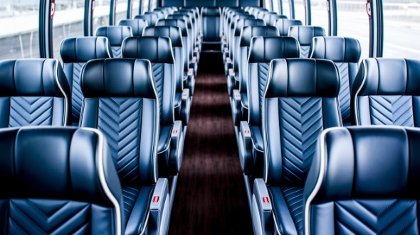 54 passenger charter bus inside euclid